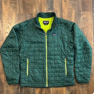 Patagonia Men's Large Nano Puff Green Jacket